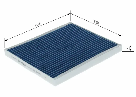 Filter, Innenraumluft BOSCH 0 986 628 614 Bild Filter, Innenraumluft BOSCH 0 986 628 614