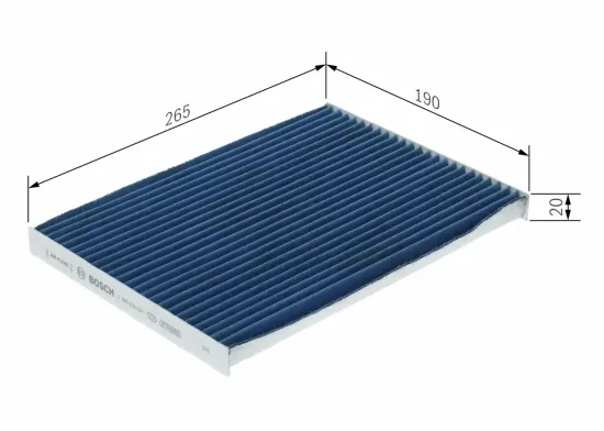 Filter, Innenraumluft BOSCH 0 986 628 624 Bild Filter, Innenraumluft BOSCH 0 986 628 624