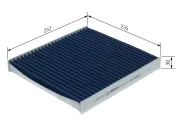 Filter, Innenraumluft BOSCH 0 986 628 630