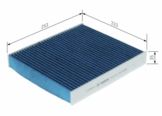 Filter, Innenraumluft BOSCH 0 986 628 639 Bild Filter, Innenraumluft BOSCH 0 986 628 639