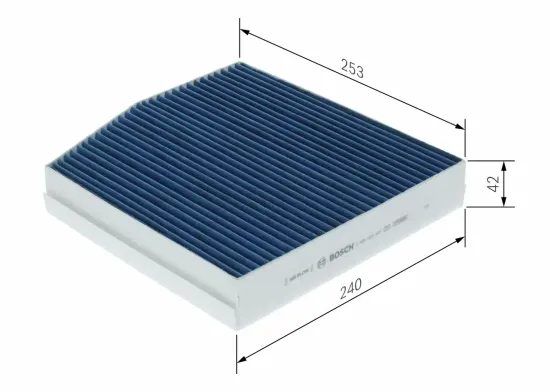 Filter, Innenraumluft BOSCH 0 986 628 645 Bild Filter, Innenraumluft BOSCH 0 986 628 645