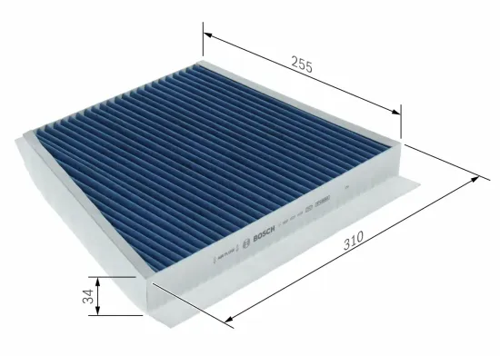Filter, Innenraumluft BOSCH 0 986 628 649 Bild Filter, Innenraumluft BOSCH 0 986 628 649