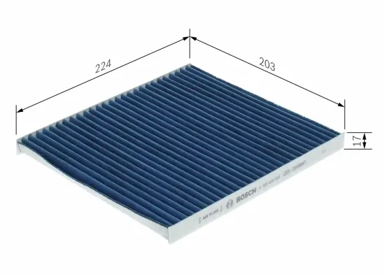 Filter, Innenraumluft BOSCH 0 986 628 656 Bild Filter, Innenraumluft BOSCH 0 986 628 656