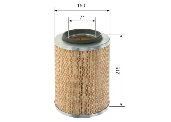 Luftfilter BOSCH 1 457 433 702 Bild Luftfilter BOSCH 1 457 433 702