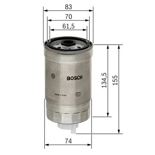 Kraftstofffilter BOSCH 1 457 434 105 Bild Kraftstofffilter BOSCH 1 457 434 105