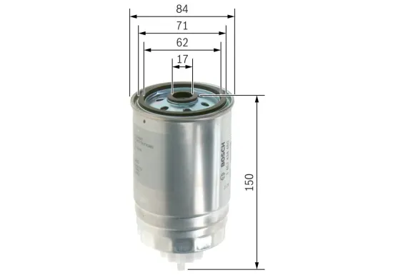 Kraftstofffilter BOSCH 1 457 434 460 Bild Kraftstofffilter BOSCH 1 457 434 460