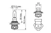 Glühlampe, Fernscheinwerfer 12 V 55 W HIR2 BOSCH 1 987 302 027 Bild Glühlampe, Fernscheinwerfer 12 V 55 W HIR2 BOSCH 1 987 302 027