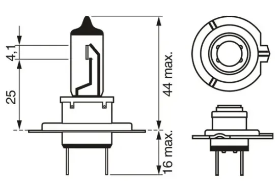 Glühlampe, Fernscheinwerfer 24 V 70 W H7 BOSCH 1 987 302 471 Bild Glühlampe, Fernscheinwerfer 24 V 70 W H7 BOSCH 1 987 302 471
