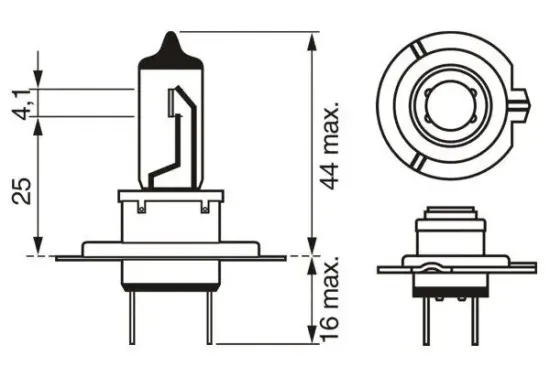 Glühlampe, Fernscheinwerfer 12 V 55 W H7 BOSCH 1 987 302 078 Bild Glühlampe, Fernscheinwerfer 12 V 55 W H7 BOSCH 1 987 302 078