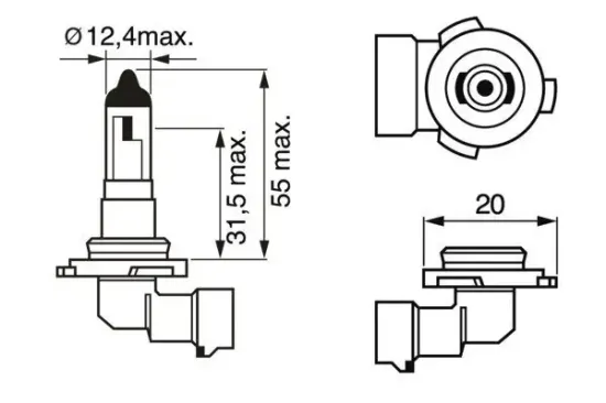 Glühlampe, Nebelscheinwerfer 12 V 42 W H10 BOSCH 1 987 302 083 Bild Glühlampe, Nebelscheinwerfer 12 V 42 W H10 BOSCH 1 987 302 083