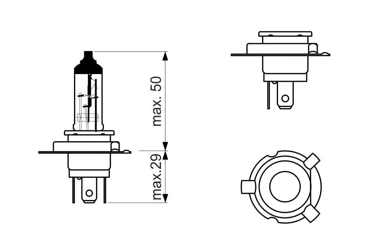 Glühlampe, Fernscheinwerfer 12 V 60/55 W BOSCH 1 987 302 092 Bild Glühlampe, Fernscheinwerfer 12 V 60/55 W BOSCH 1 987 302 092