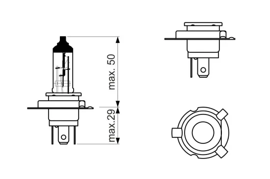 Glühlampe, Fernscheinwerfer 12 V 60/55 W BOSCH 1 987 302 092 Bild Glühlampe, Fernscheinwerfer 12 V 60/55 W BOSCH 1 987 302 092