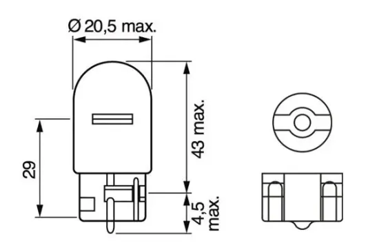 Glühlampe, Blinkleuchte 12 V 21 W WY21W BOSCH 1 987 302 222 Bild Glühlampe, Blinkleuchte 12 V 21 W WY21W BOSCH 1 987 302 222