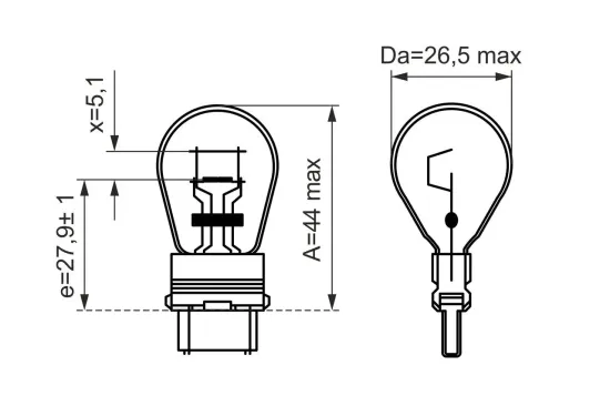 Glühlampe, Blinkleuchte 12 V 27/7 W P27/7W BOSCH 1 987 302 273 Bild Glühlampe, Blinkleuchte 12 V 27/7 W P27/7W BOSCH 1 987 302 273