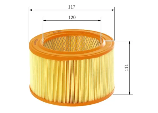 Luftfilter BOSCH 1 987 429 125 Bild Luftfilter BOSCH 1 987 429 125