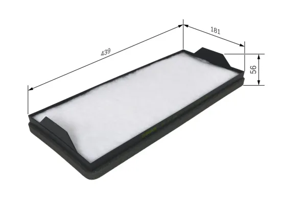 Filter, Innenraumluft BOSCH 1 987 431 155 Bild Filter, Innenraumluft BOSCH 1 987 431 155