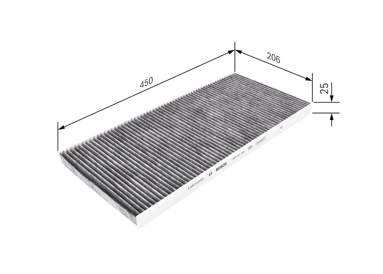 Filter, Innenraumluft BOSCH 1 987 431 194 Bild Filter, Innenraumluft BOSCH 1 987 431 194