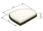 Filter, Innenraumluft BOSCH 1 987 432 001