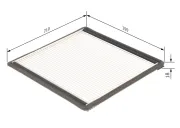 Filter, Innenraumluft BOSCH 1 987 432 021