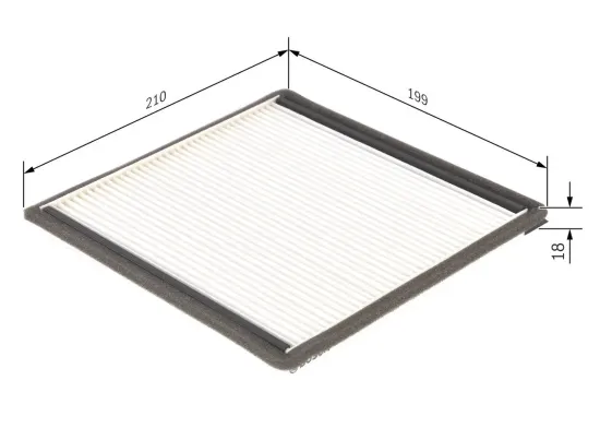 Filter, Innenraumluft BOSCH 1 987 432 021 Bild Filter, Innenraumluft BOSCH 1 987 432 021