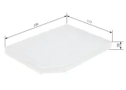 Filter, Innenraumluft BOSCH 1 987 432 027