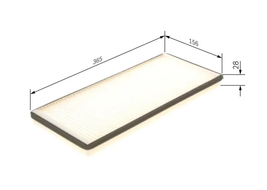 Filter, Innenraumluft BOSCH 1 987 432 043 Bild Filter, Innenraumluft BOSCH 1 987 432 043