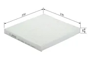 Filter, Innenraumluft BOSCH 1 987 432 065