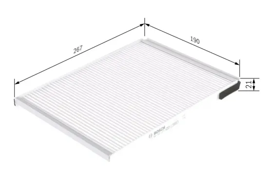 Filter, Innenraumluft BOSCH 1 987 432 077 Bild Filter, Innenraumluft BOSCH 1 987 432 077