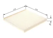 Filter, Innenraumluft BOSCH 1 987 432 085