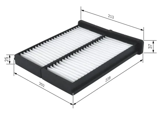 Filter, Innenraumluft BOSCH 1 987 432 086 Bild Filter, Innenraumluft BOSCH 1 987 432 086
