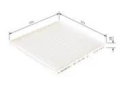 Filter, Innenraumluft BOSCH 1 987 432 090