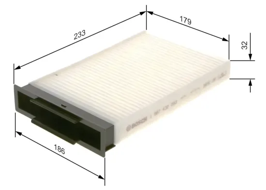 Filter, Innenraumluft BOSCH 1 987 432 093 Bild Filter, Innenraumluft BOSCH 1 987 432 093