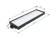 Filter, Innenraumluft BOSCH 1 987 432 096