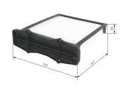 Filter, Innenraumluft BOSCH 1 987 432 116