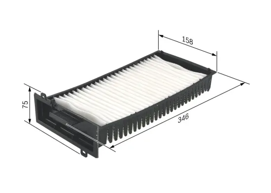 Filter, Innenraumluft BOSCH 1 987 432 198 Bild Filter, Innenraumluft BOSCH 1 987 432 198