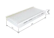 Filter, Innenraumluft BOSCH 1 987 432 206