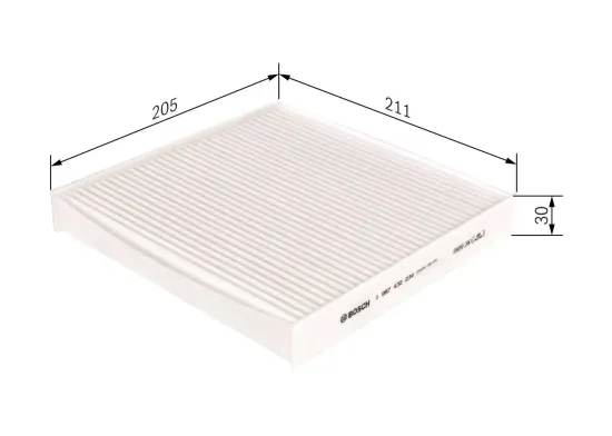 Filter, Innenraumluft BOSCH 1 987 432 234 Bild Filter, Innenraumluft BOSCH 1 987 432 234