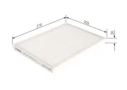 Filter, Innenraumluft BOSCH 1 987 432 236