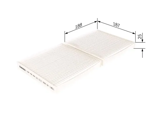 Filter, Innenraumluft BOSCH 1 987 432 242 Bild Filter, Innenraumluft BOSCH 1 987 432 242