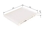 Filter, Innenraumluft BOSCH 1 987 432 253