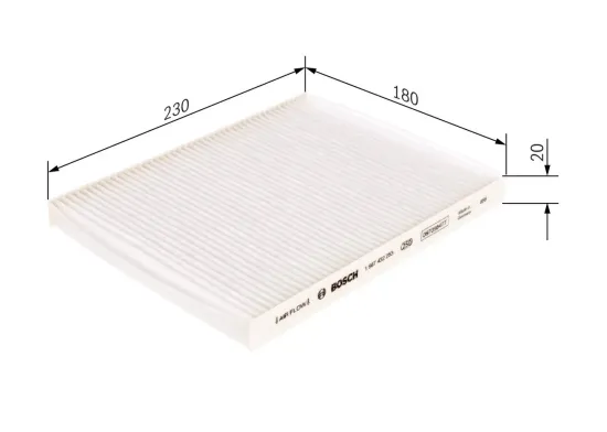 Filter, Innenraumluft BOSCH 1 987 432 253 Bild Filter, Innenraumluft BOSCH 1 987 432 253