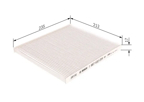 Filter, Innenraumluft BOSCH 1 987 432 254 Bild Filter, Innenraumluft BOSCH 1 987 432 254