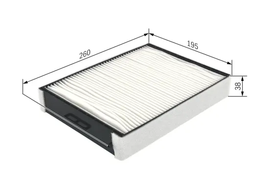 Filter, Innenraumluft BOSCH 1 987 432 256 Bild Filter, Innenraumluft BOSCH 1 987 432 256