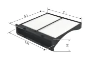 Filter, Innenraumluft BOSCH 1 987 432 262