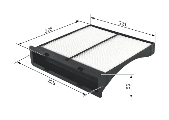 Filter, Innenraumluft BOSCH 1 987 432 262 Bild Filter, Innenraumluft BOSCH 1 987 432 262