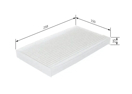 Filter, Innenraumluft BOSCH 1 987 432 267 Bild Filter, Innenraumluft BOSCH 1 987 432 267