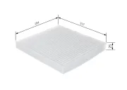 Filter, Innenraumluft BOSCH 1 987 432 273