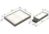 Filter, Innenraumluft BOSCH 1 987 432 276 Bild Filter, Innenraumluft BOSCH 1 987 432 276
