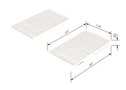 Filter, Innenraumluft BOSCH 1 987 432 278