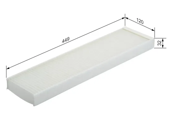 Filter, Innenraumluft BOSCH 1 987 432 296 Bild Filter, Innenraumluft BOSCH 1 987 432 296